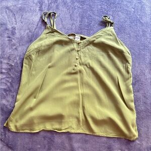 Old Navy Green Sleeveless Camisole Top
